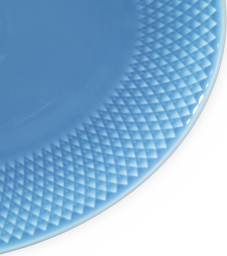 Rhombe Plat de Service 28,5 cm, bleu