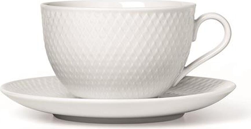 Rhombe Teetasse mit Untertasse