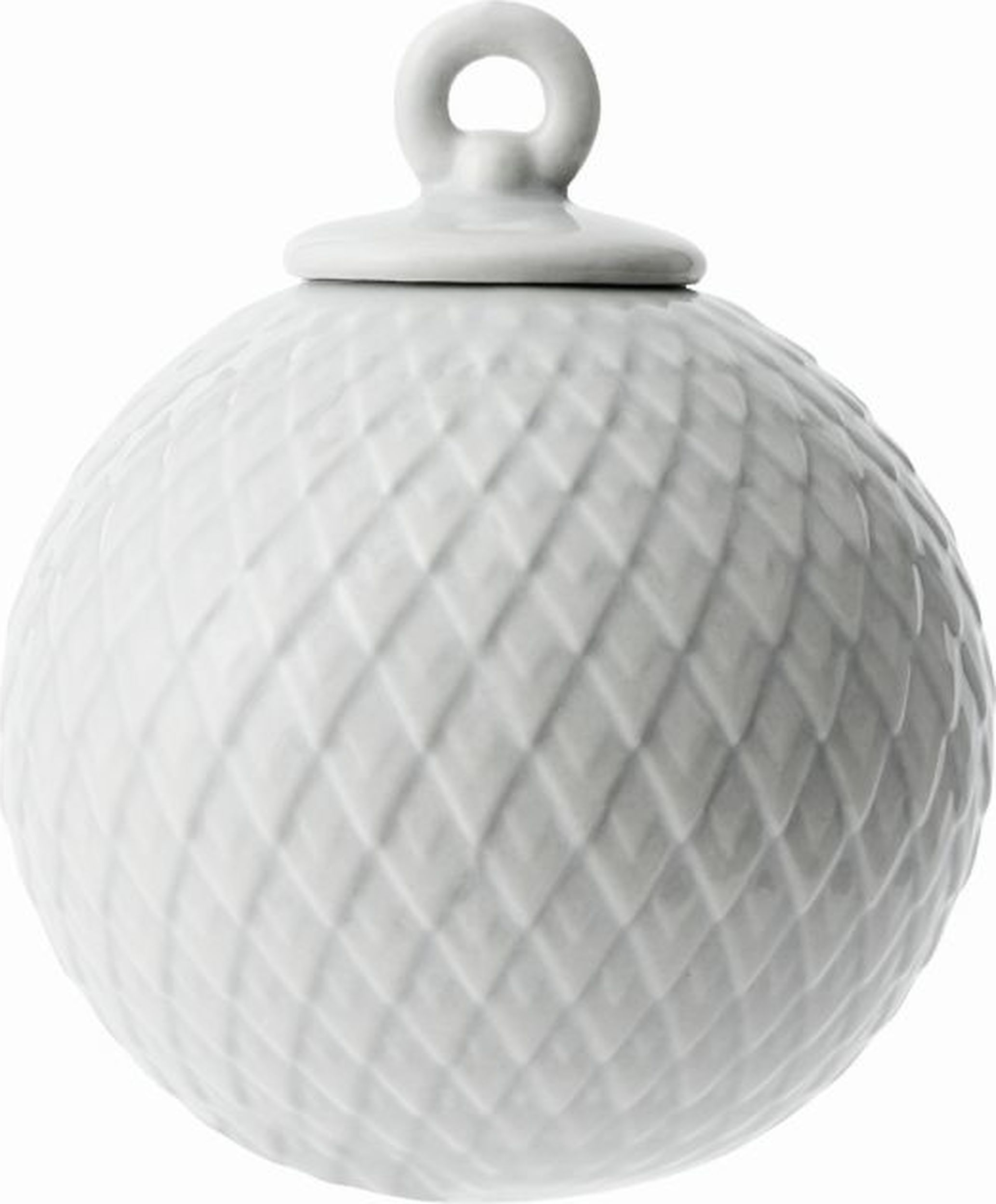 Rhombe Weihnachtskugel grey