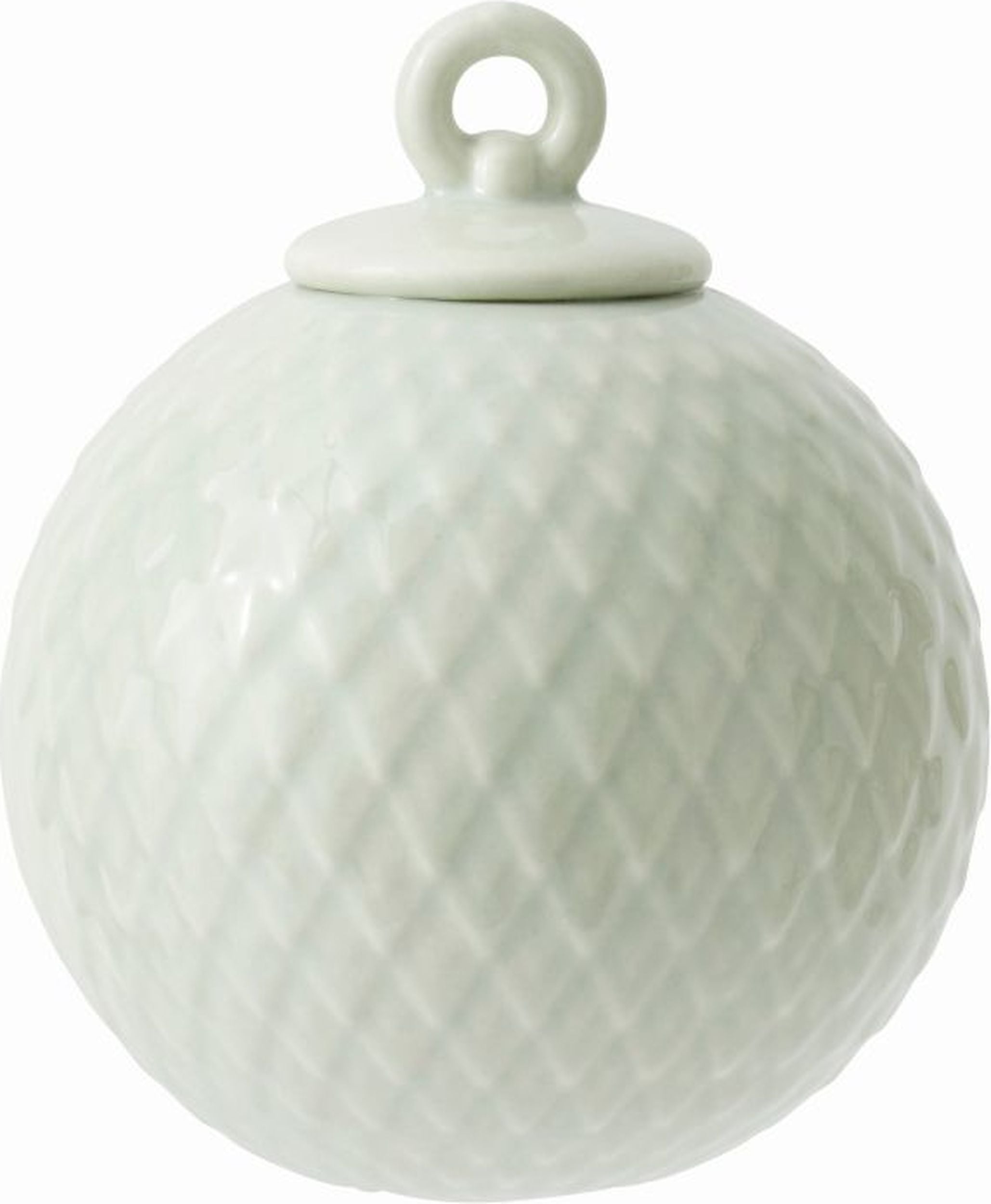 Rhombe Weihnachtskugel soft green