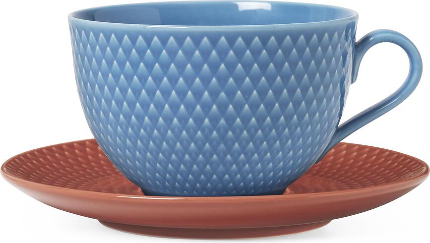 Taza de té Rhombe, con platillo