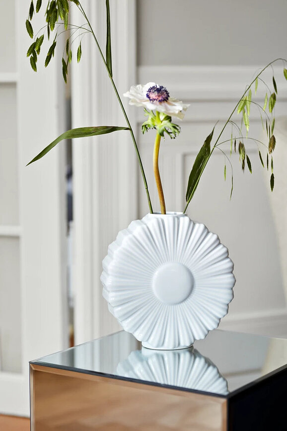 Vaas Flower Daisy 21 cm, valge