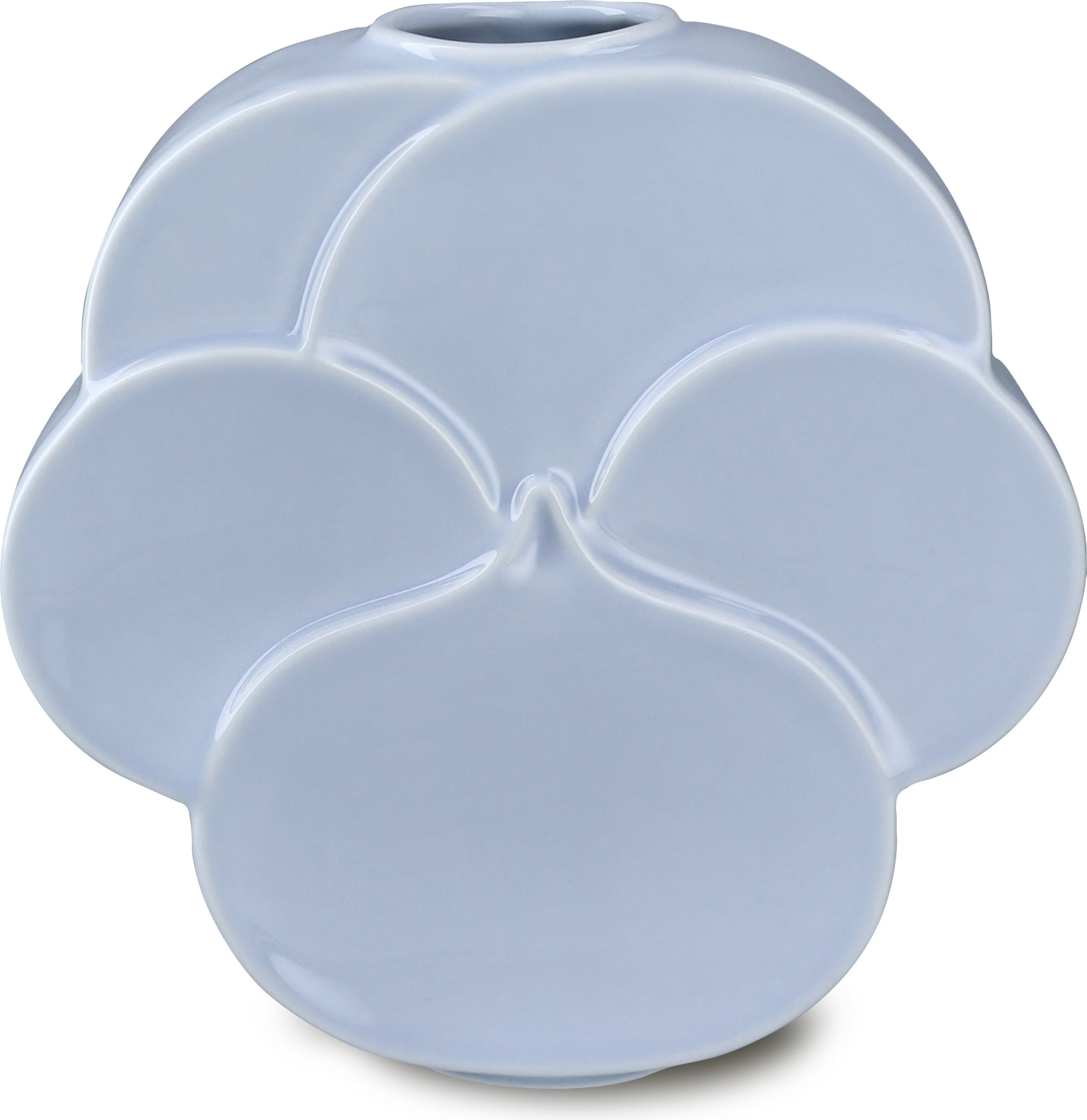 Vase Flower Pansy 17 cm, blau
