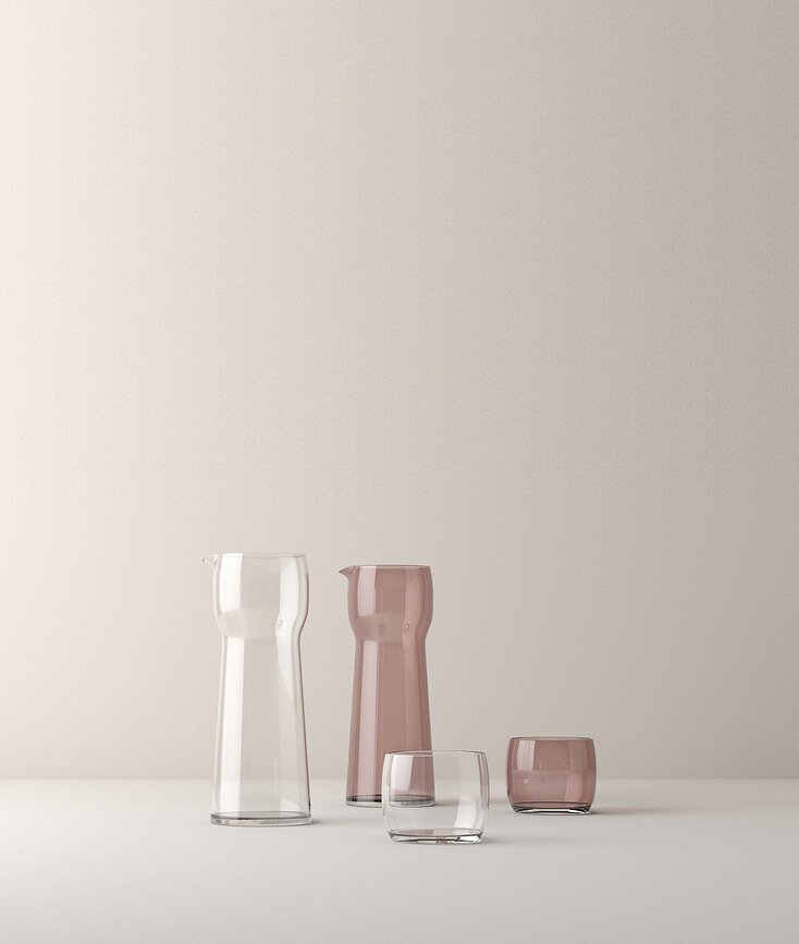 Vasos AB/C, transparentes, 2 unidades