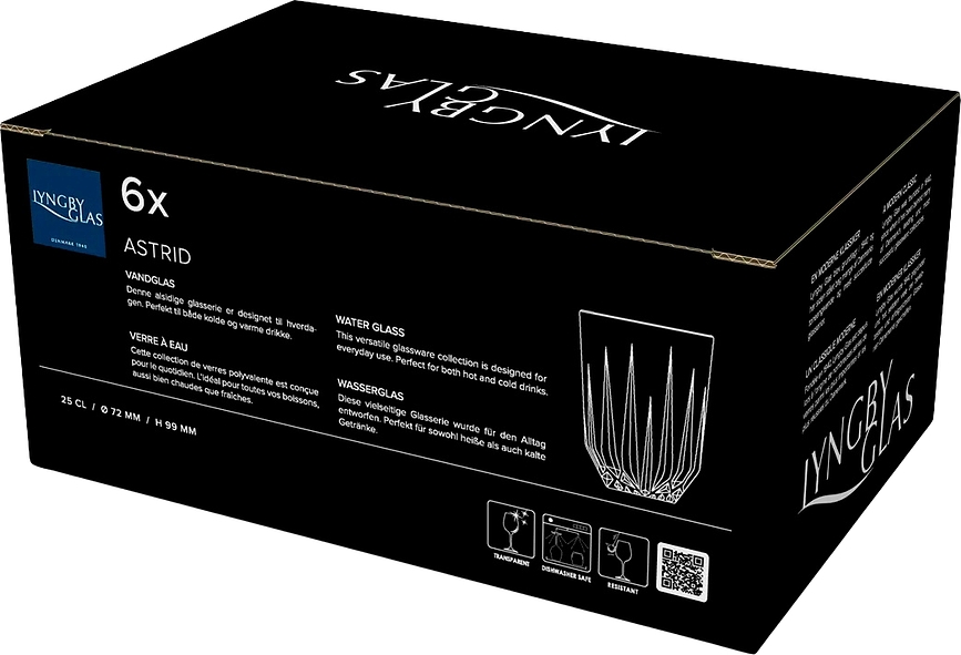 Astrid Kozarci za vodo, 250 ml, 6 kosov