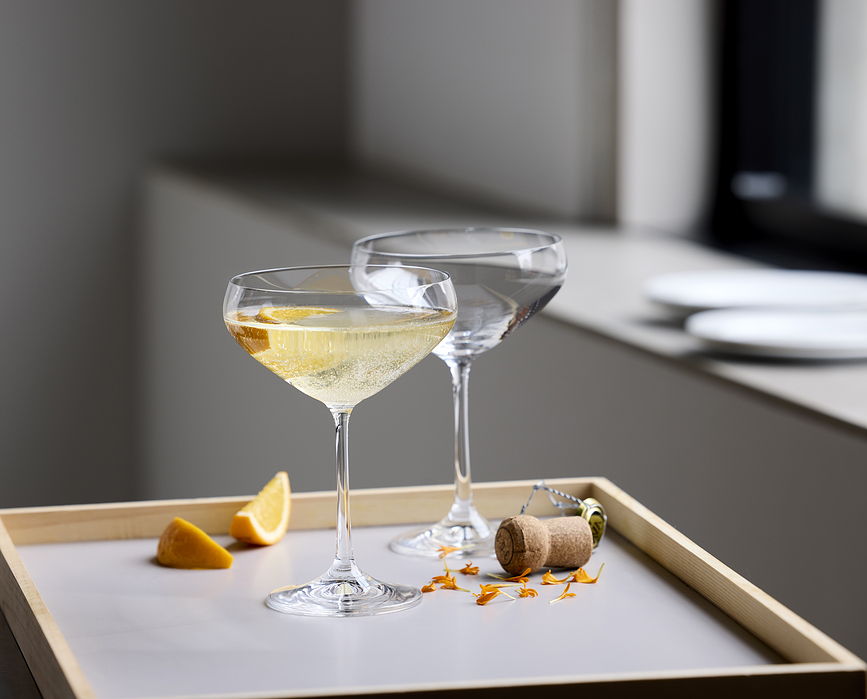 Copas de champán Juvel, 340 ml, 4 unidades