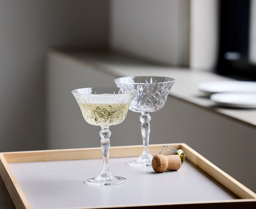 Copas de champán Melodia, 260 ml, 4 unidades