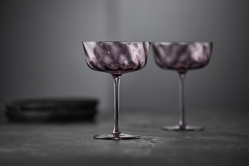 Copas de Champán Vienna, 350 ml, ámbar, 4 unidades