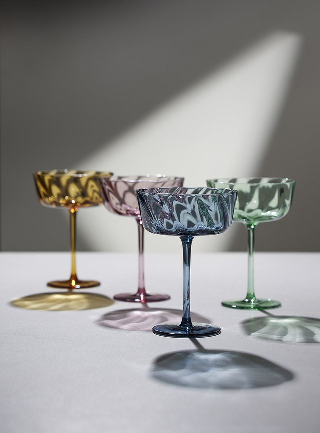 Copas de Champán Vienna, 350 ml, ámbar, 4 unidades