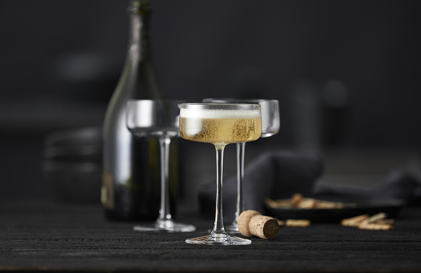 Copas de Champán Zero, 260 ml, 4 unidades