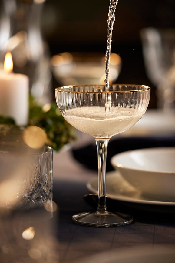 Copas de Cóctel Palermo Gold, 315 ml, 4 unidades