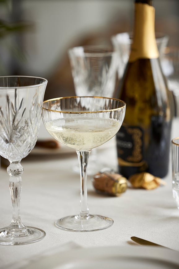 Copas de Cóctel Palermo Gold, 315 ml, 4 unidades