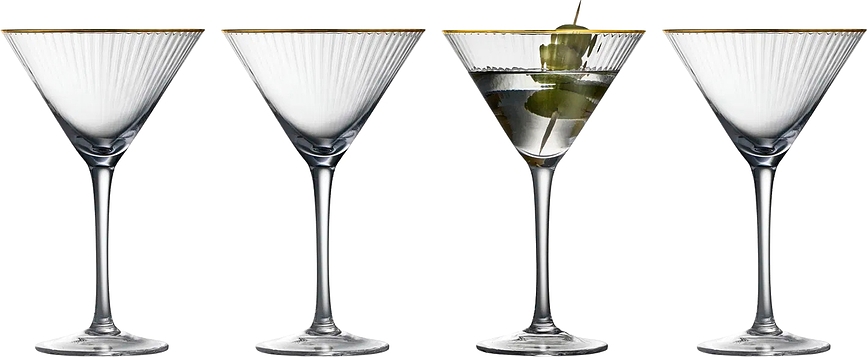 Copas de Martini Palermo, 250 ml, 4 unidades