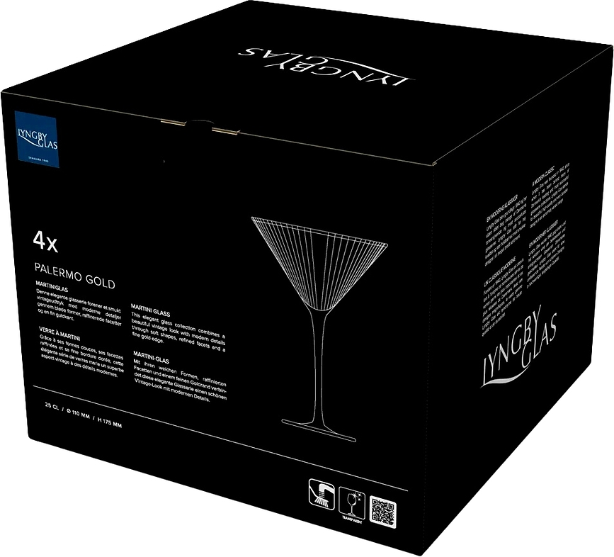 Copas de Martini Palermo, 250 ml, 4 unidades