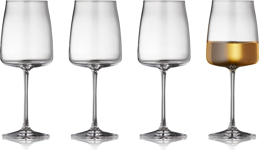 Copas de vino blanco Zero, 430 ml, 4 unidades