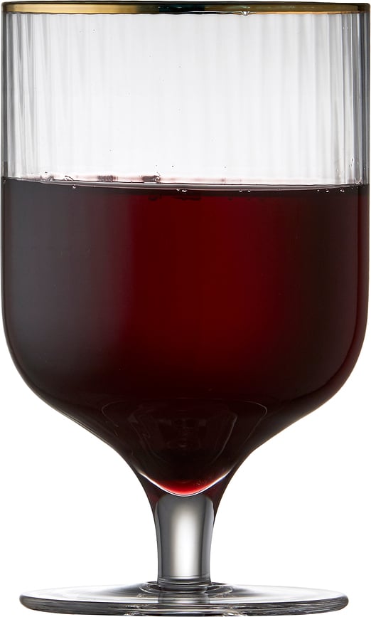 Copas de Vino Palermo Gold, 300 ml, 4 unidades