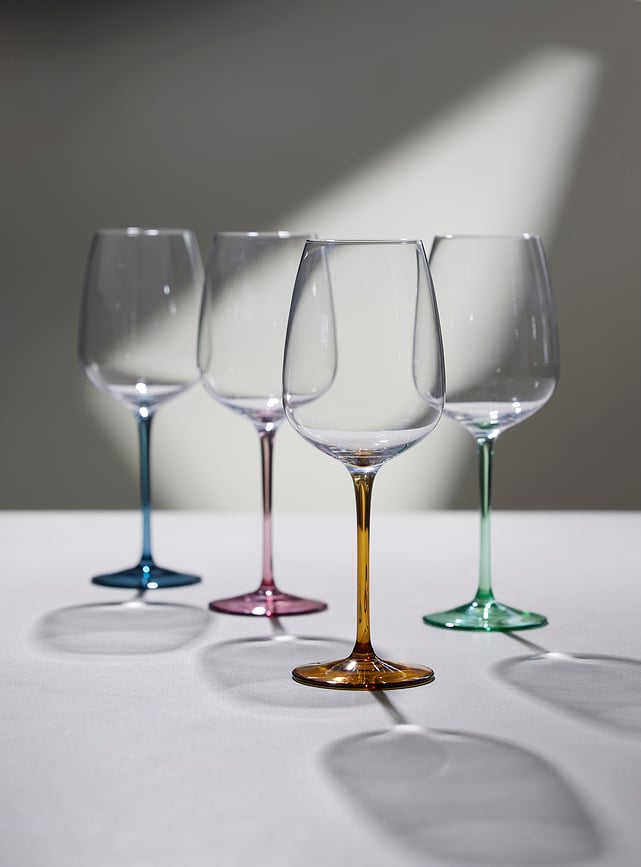 Copas de vino Vienna, 530 ml, azules, 4 unidades