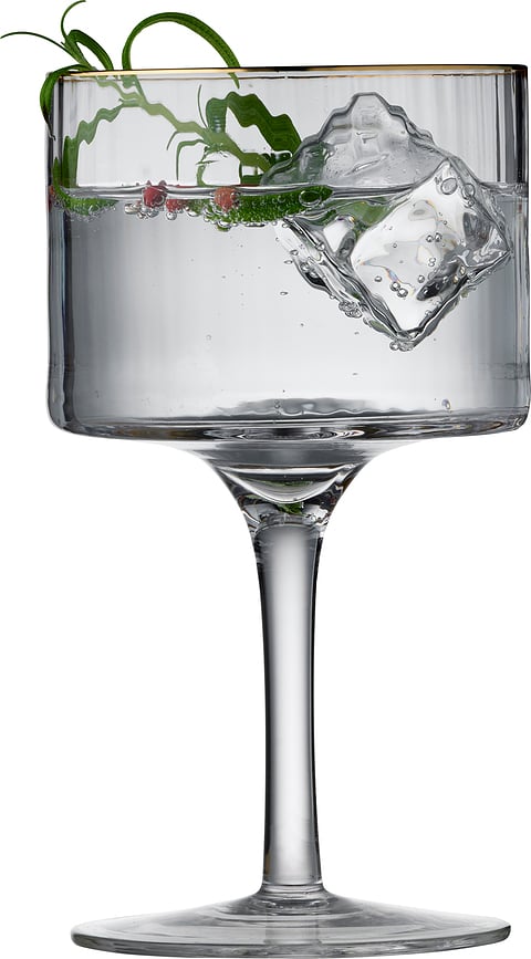 Copas para Gin Tonic Palermo Gold, 450 ml, Pack de 4