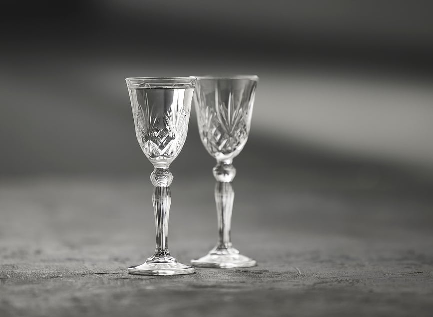 Copas para Vodka y Aquavit Melodia, 50 ml, Pack de 4 unidades