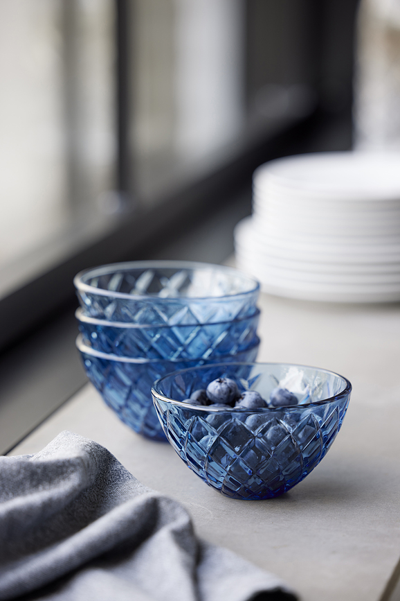 Cuencos para servir Sorrento, 12 cm, azules, 4 unidades