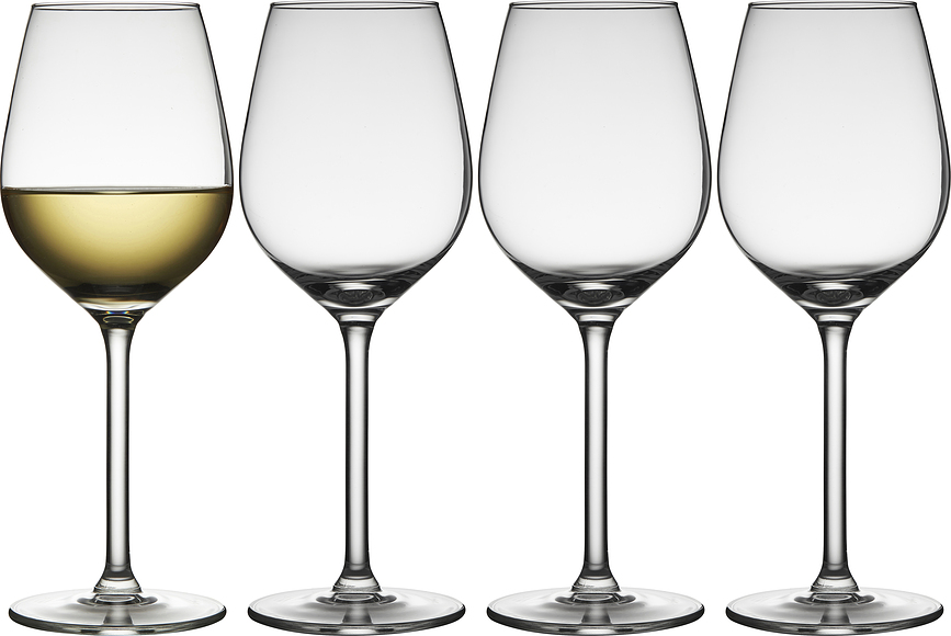 Juvel Verres à Vin Blanc 380 ml, Lot de 4