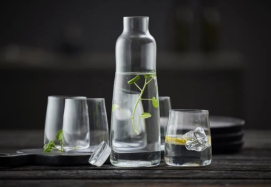 Karafa na whisky Zero 1,1 l so pohármi, 5-dielna súprava