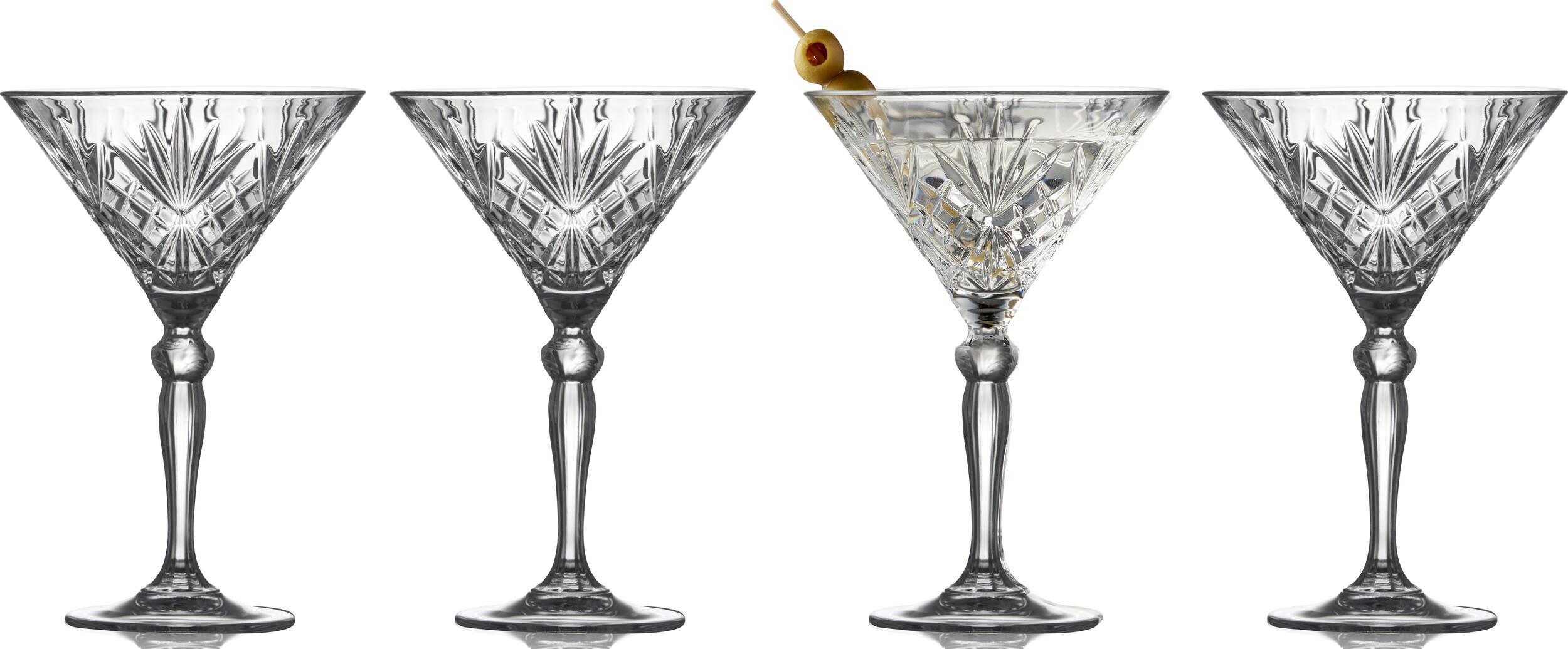 Melodia Cocktail- und Drinkgläser 210 ml 4 St.