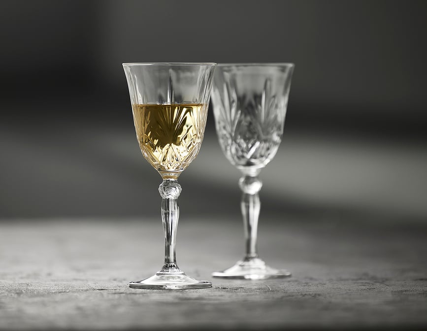 Melodia Kozarci za belo vino, 210 ml, 4 kosi