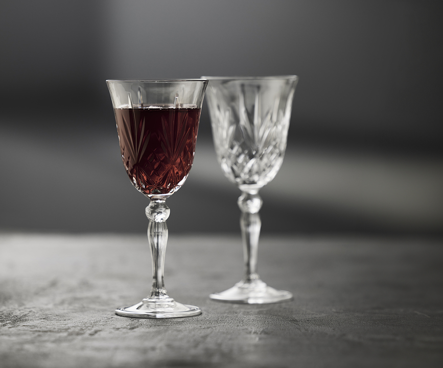 Melodia Kozarci za rdeče vino, 270 ml, 4 kosi