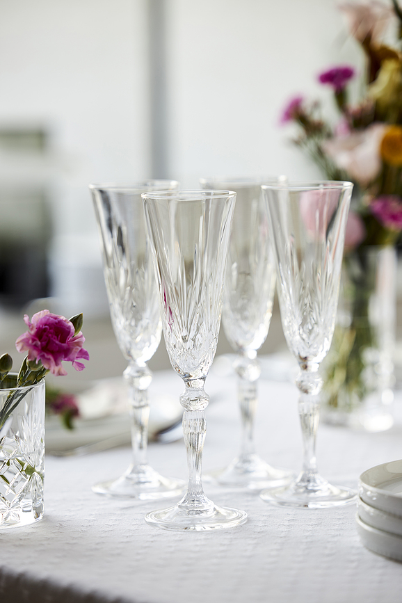 Melodia Kozarci za šampanjec, 160 ml, 4 kosi