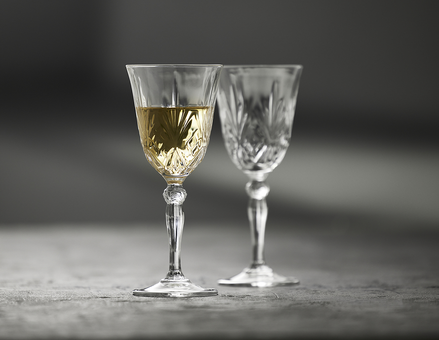 Melodia Verres à Vin Blanc, 210 ml, Lot de 4