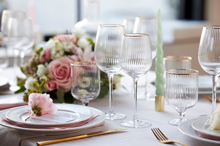 Palermo Gold Čaše za bijelo vino 300 ml 4 kom.