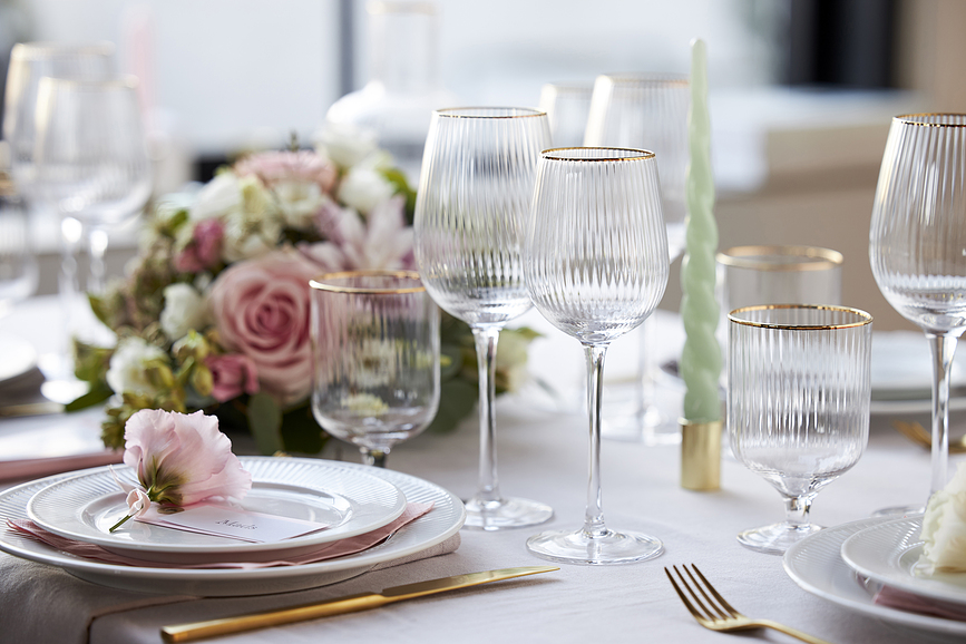 Palermo Gold Kozarci za rdeče vino, 400 ml, 4 kosi