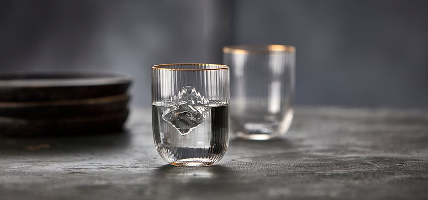 Palermo Gold Ποτήρια, 350 ml, 4 τμχ