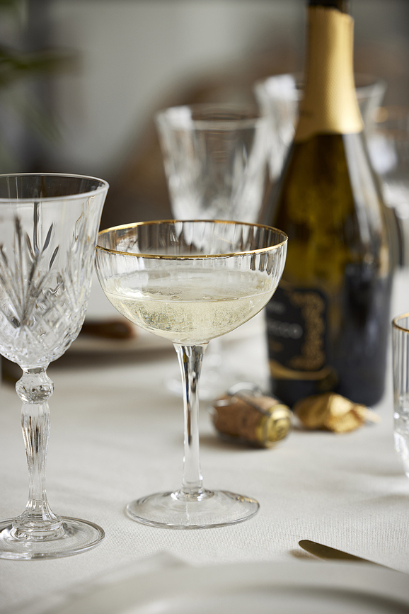 Palermo Gold Ποτήρια Κοκτέιλ, 315 ml, χρυσά, 4 τμχ