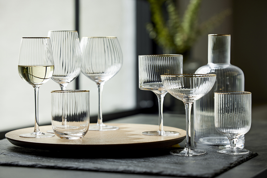 Palermo Gold Verres 350 ml, Lot de 4