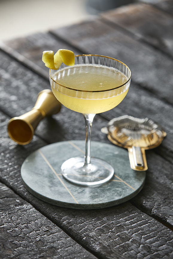 Palermo Gold Verres à cocktail 315 ml, dorés, Lot de 4