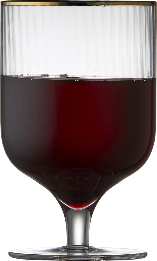 Palermo Gold Verres à Vin 300 ml, Lot de 4