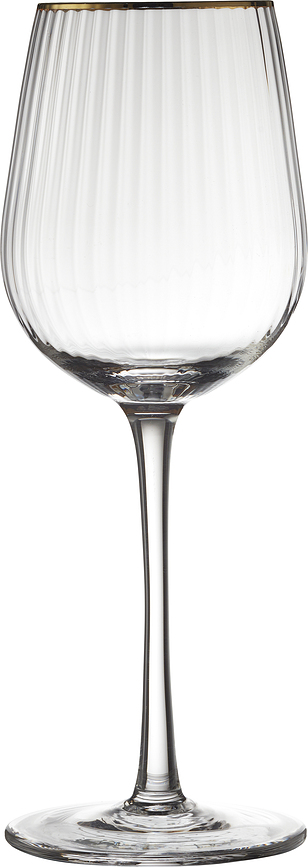 Palermo Gold Verres à Vin Blanc 300 ml, Lot de 4