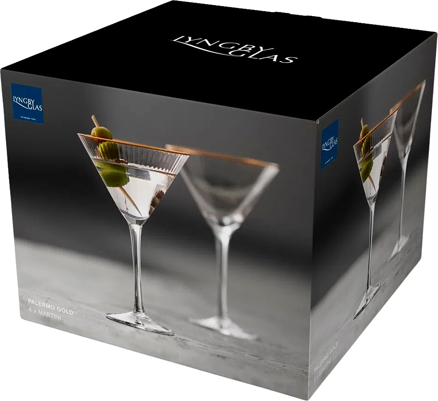 Palermo Verres à Martini 250 ml, Lot de 4