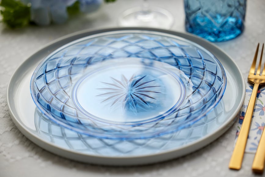 Platos de Desayuno Sorrento, 21 cm, verdes, 4 unidades