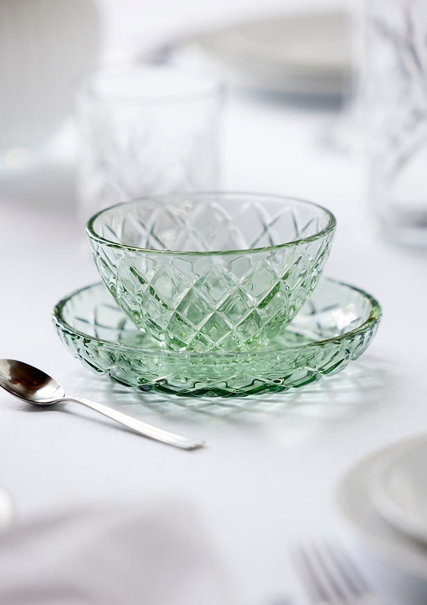 Platos de postre Sorrento, 16 cm, verdes, 4 unidades