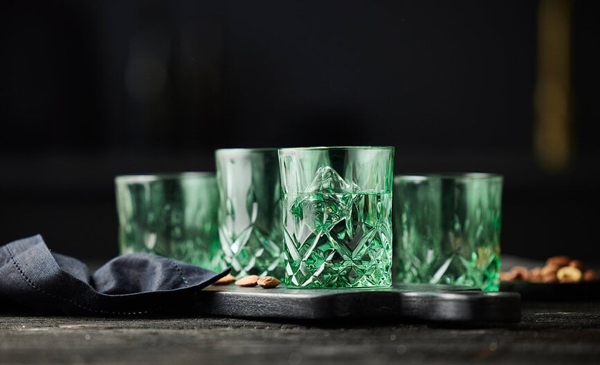 Sklenice Sorrento 320 ml, transparentní šedé, 4 ks