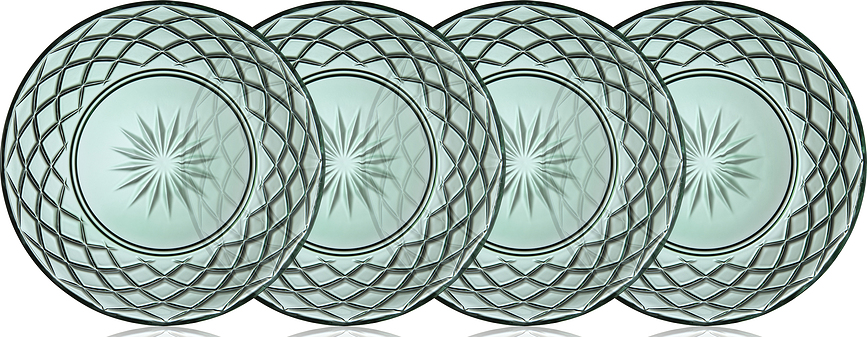 Sorrento Assiettes à Déjeuner, 21 cm, Lot de 4