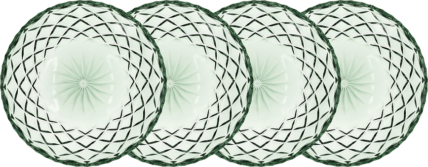 Sorrento Assiettes à Dessert 16 cm, Lot de 4