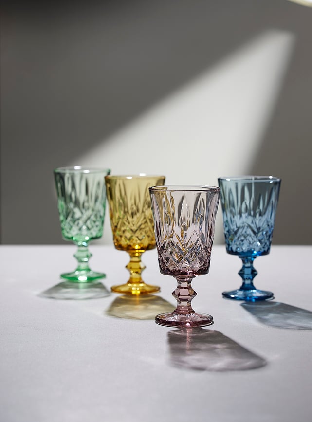 Sorrento Čaše za vino 290 ml plave 4 kom.