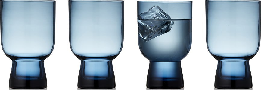 Sorrento Ποτήρια, 300 ml, μπλε, 4 τμχ