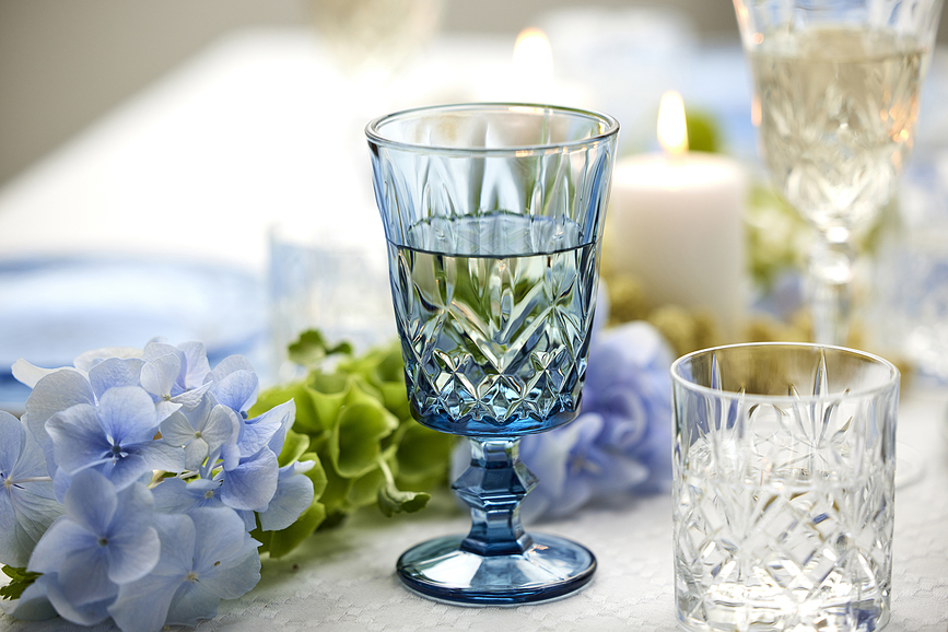 Sorrento Ποτήρια Κρασιού, 290 ml, μπλε, 4 τμχ