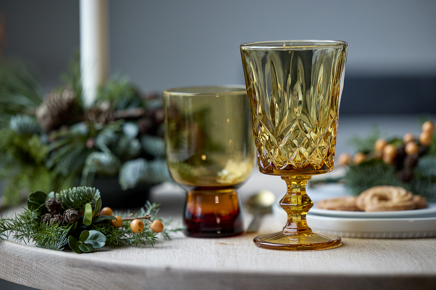 Sorrento Verres à Vin 290 ml, bleus, Lot de 4