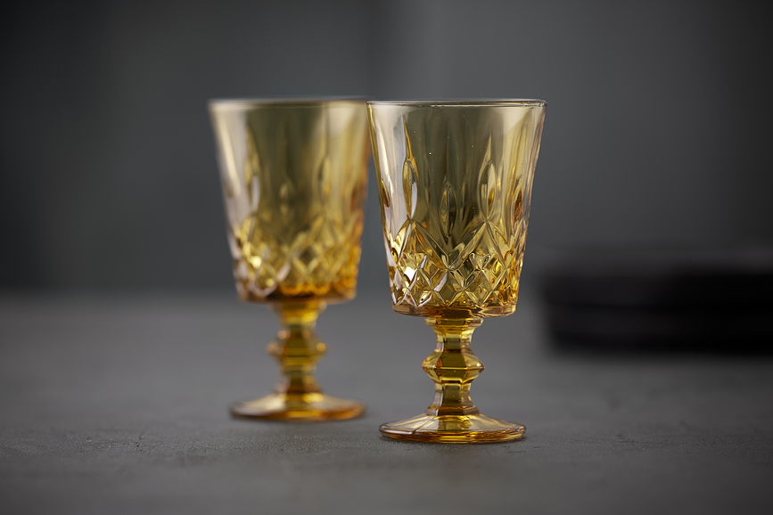 Sorrento Verres à Vin 290 ml, bleus, Lot de 4